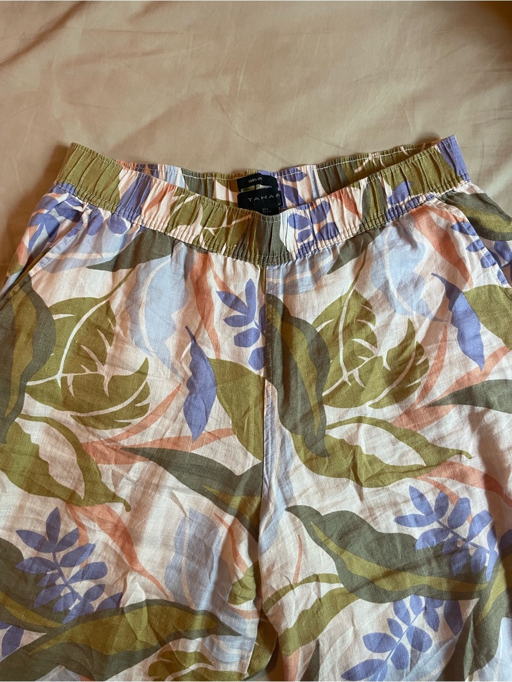 Floral Linen Pants